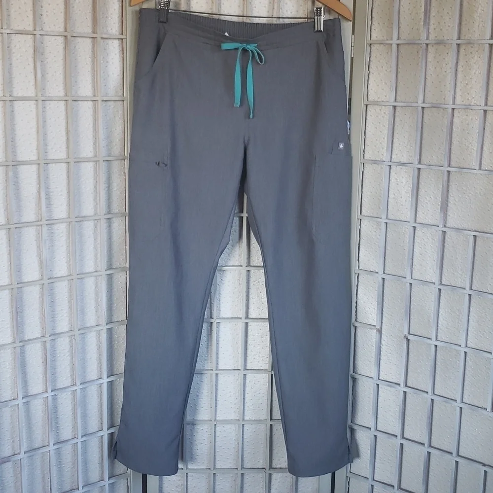 Fig gray straight leg mens scrub pants size M